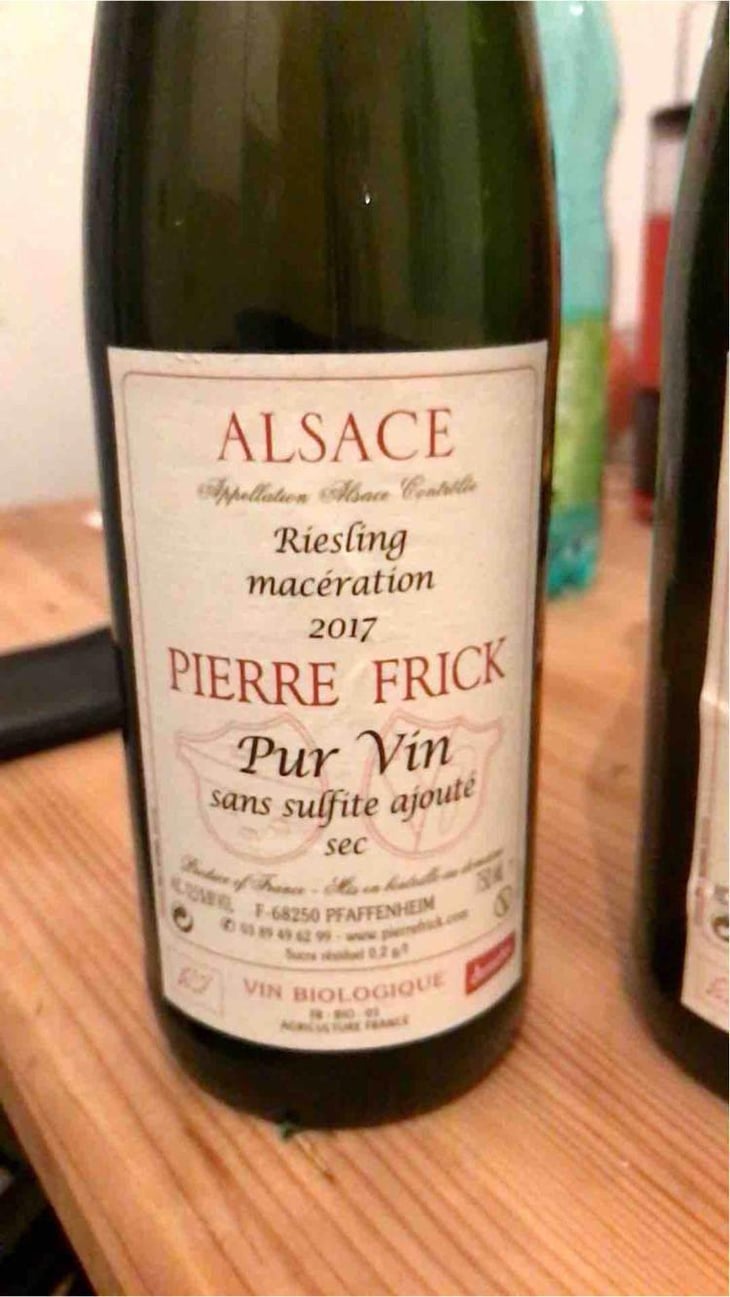 Riesling Macération - Domaine Pierre Frick - Jean-Pierre, Chantal et Thomas Frick 