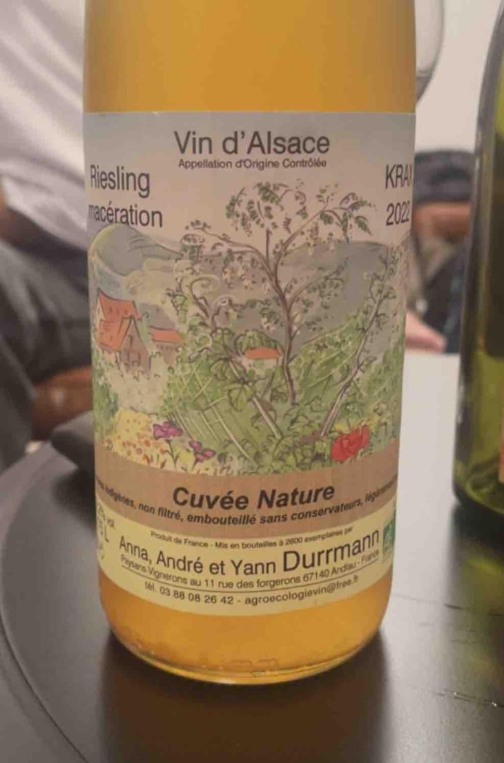 Riesling Macération Krax - Anna, André & Yann Durrmann - Anna, André & Yann Durrmann -2021