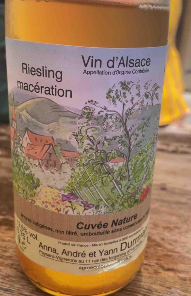 Riesling Macération Krax - Anna, André & Yann Durrmann - Anna, André & Yann Durrmann -2021