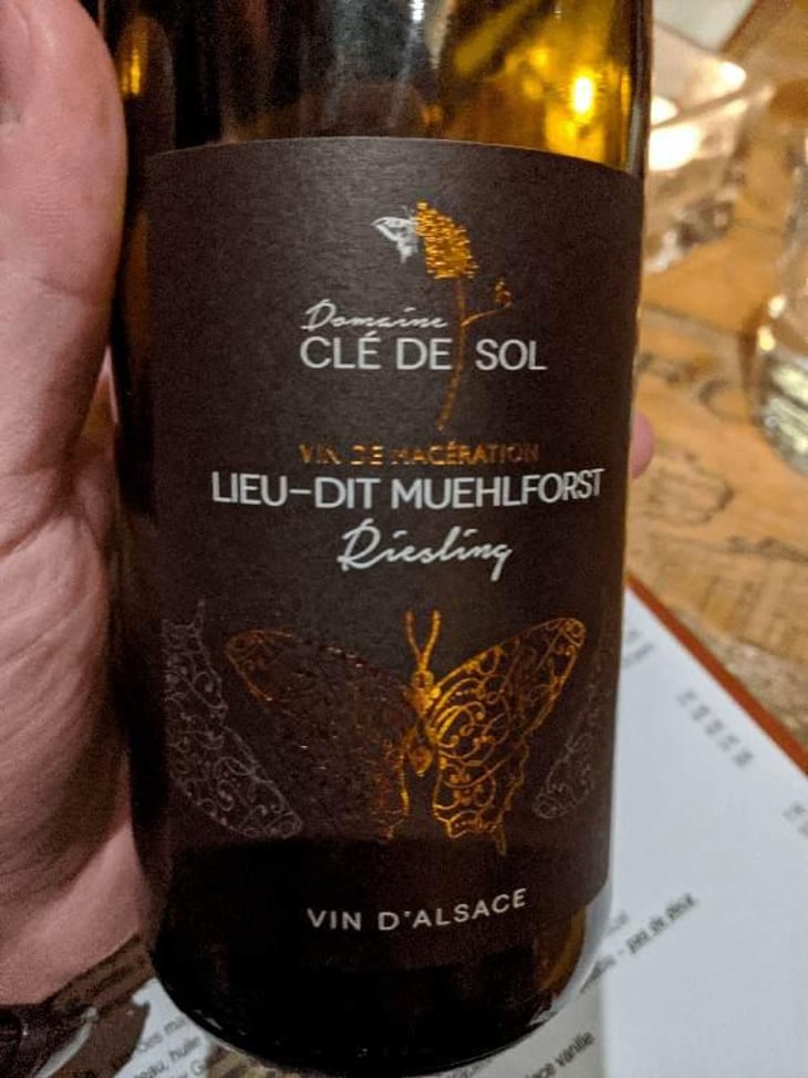 Riesling Macération Lieu-Dit Muehlforst - Domaine Clé de Sol - Jean & Simon Baltenweck & Yannick Mignot 