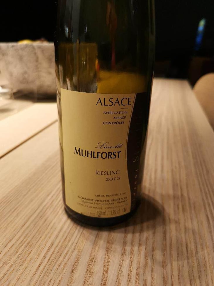 Riesling Lieu-dit Muhlforst - Domaine Vincent Stoeffler - Vincent & Adrien Stoeffler -2019