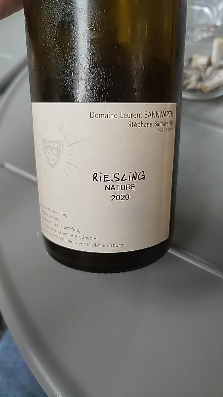 Riesling Nature - Laurent Bannwarth - Stéphane Bannwarth 