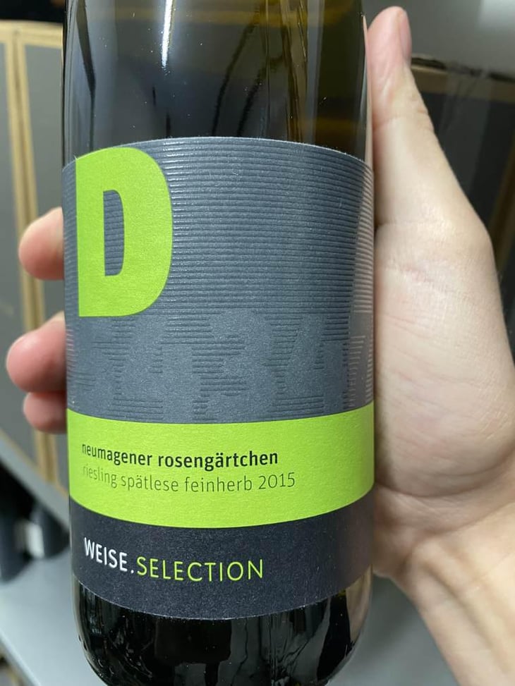 Riesling Neumagener Rosengärtchen Spätlese feinherb - Weise Wein - Stefan Weise -2015