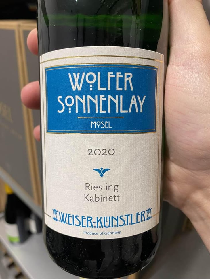 Riesling Wolfer Sonnenlay Kabinett - Weingut Weiser-Künstler - Konstantin Weiser und Alexandra Künstler -2020