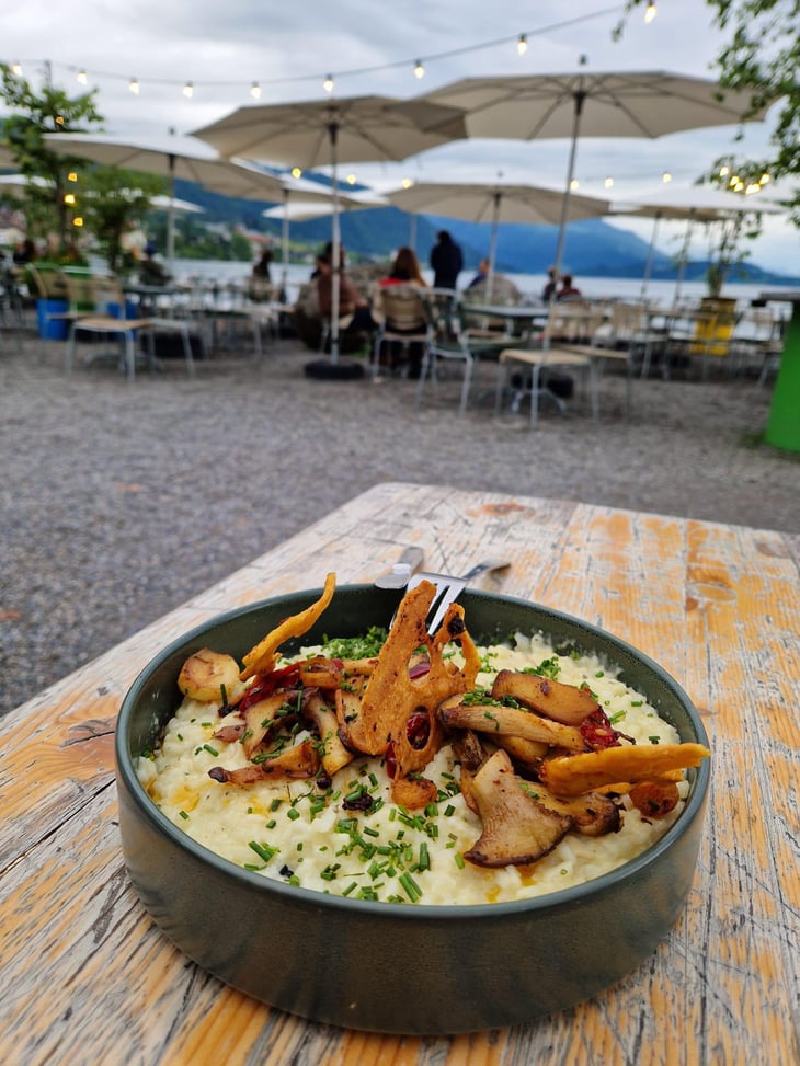 Risotto With Roasted Mushrooms - Quai Pasa Buvette - 788159
