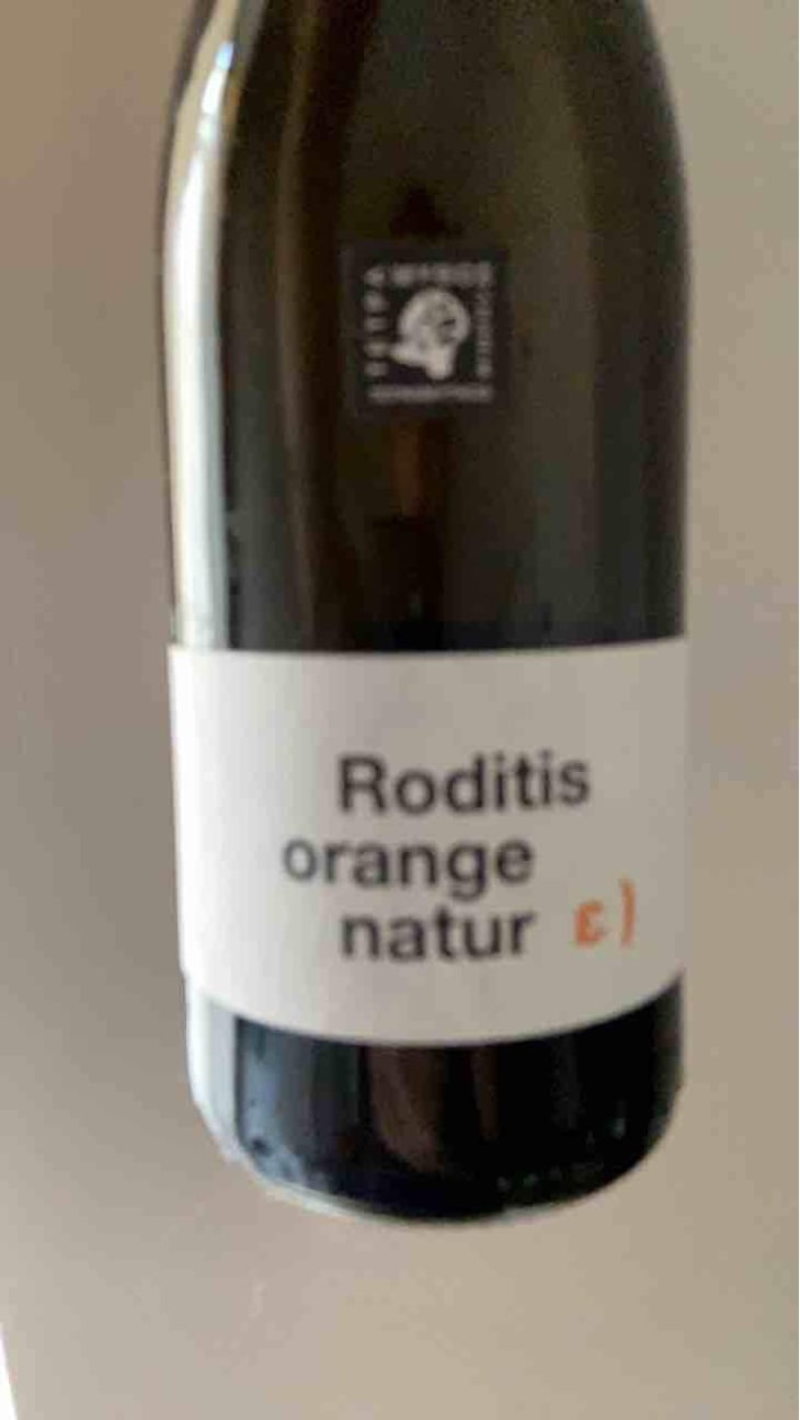 Roditis Orange Natur - Tetramythos Winery - Τετράμυθος - Panos Papayiannopoulos, Aristos Spanos, Eustatius Spanos 