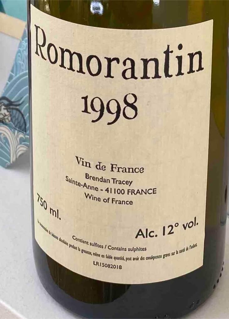 Romorantin - Domaine Le Clocher - Les Vins de Sainte Anne - Brendan & Sean Tracey 