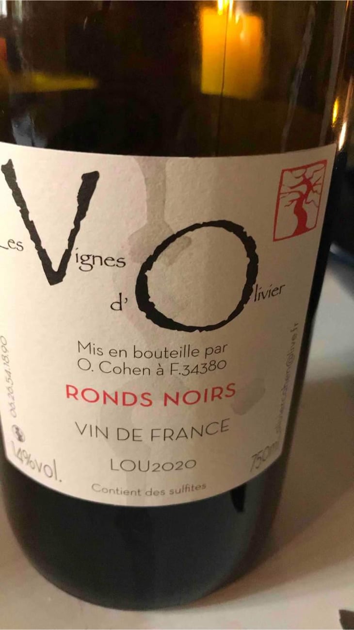 Ronds Noirs Élevage Prolongé - Les Vignes d'Olivier - Olivier Cohen 