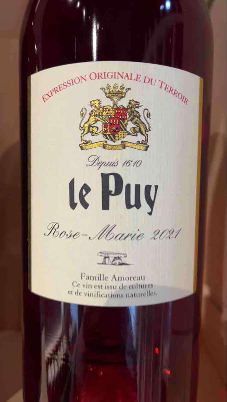 Rose-Marie - Château le Puy - Jean-Pierre & Pascal Amoreau 