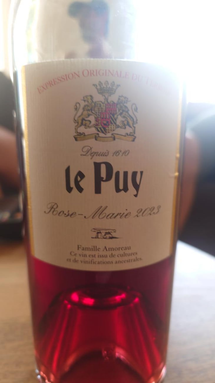 Rose-Marie - Château le Puy - Jean-Pierre & Pascal Amoreau 