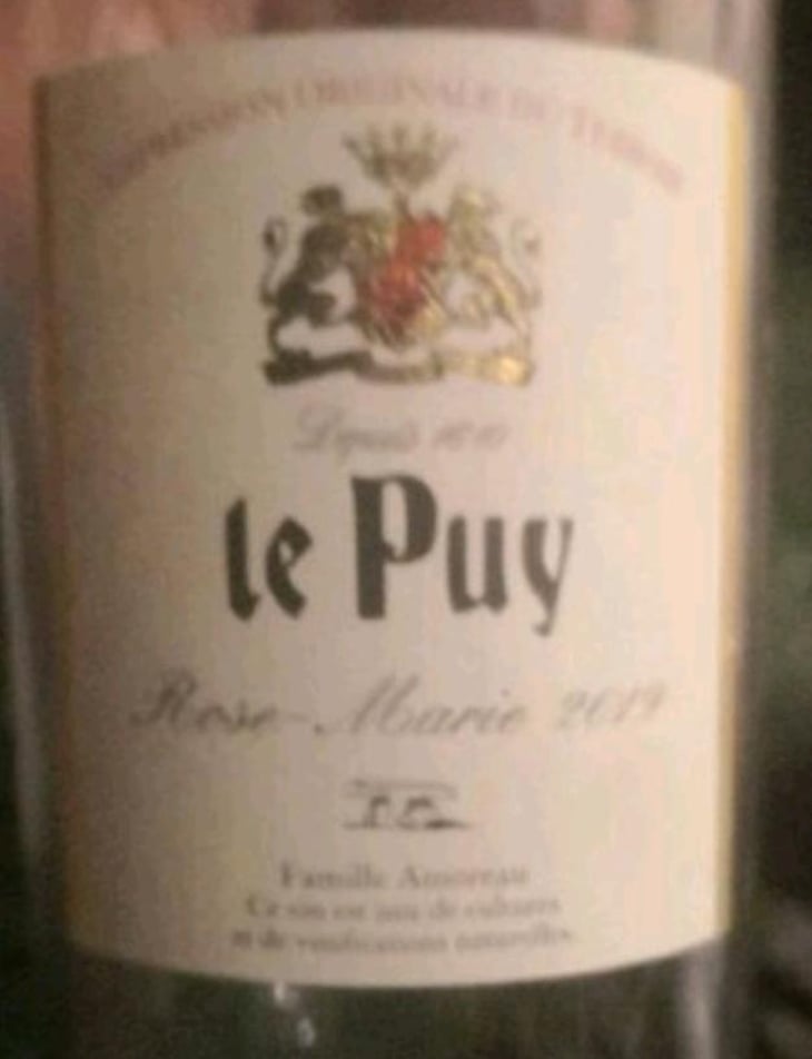Rose-Marie - Château le Puy - Jean-Pierre & Pascal Amoreau 