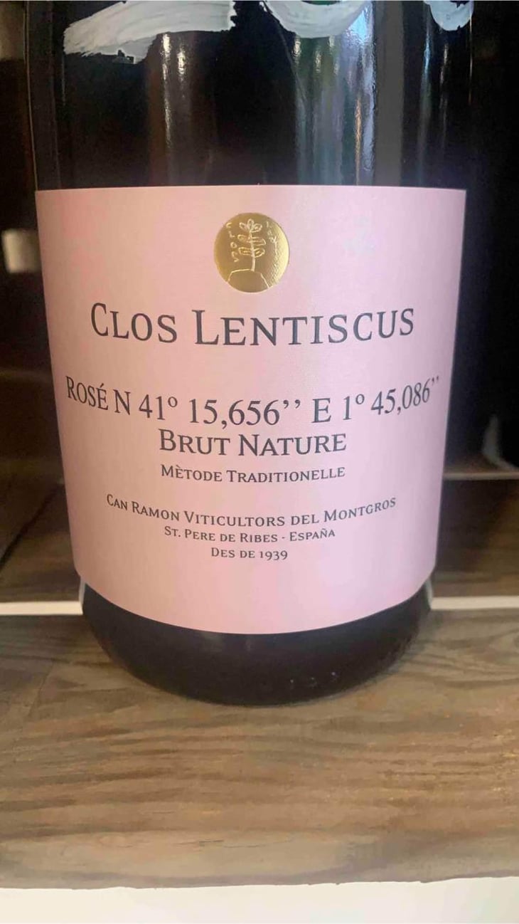 Rosé N41°15,656" E1°45,086" Brut Nature - Clos Lentiscus - Manel Aviñó 
