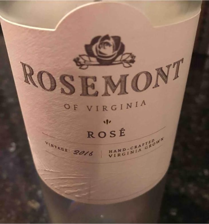 Rosé - Rosemont of Virginia Winery - Justin Rose 