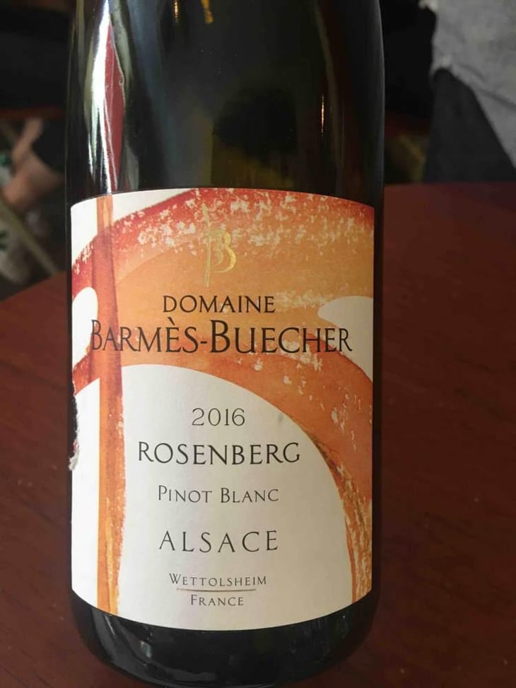 Rosenberg Pinot Blanc - Domaine Barmès-Buecher - Geneviève, Maxime & Sophie Barmès 