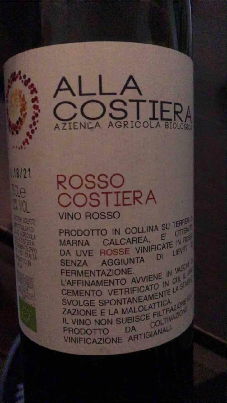 Rosso costiera - Alla Costiera - Filippo Gamba 