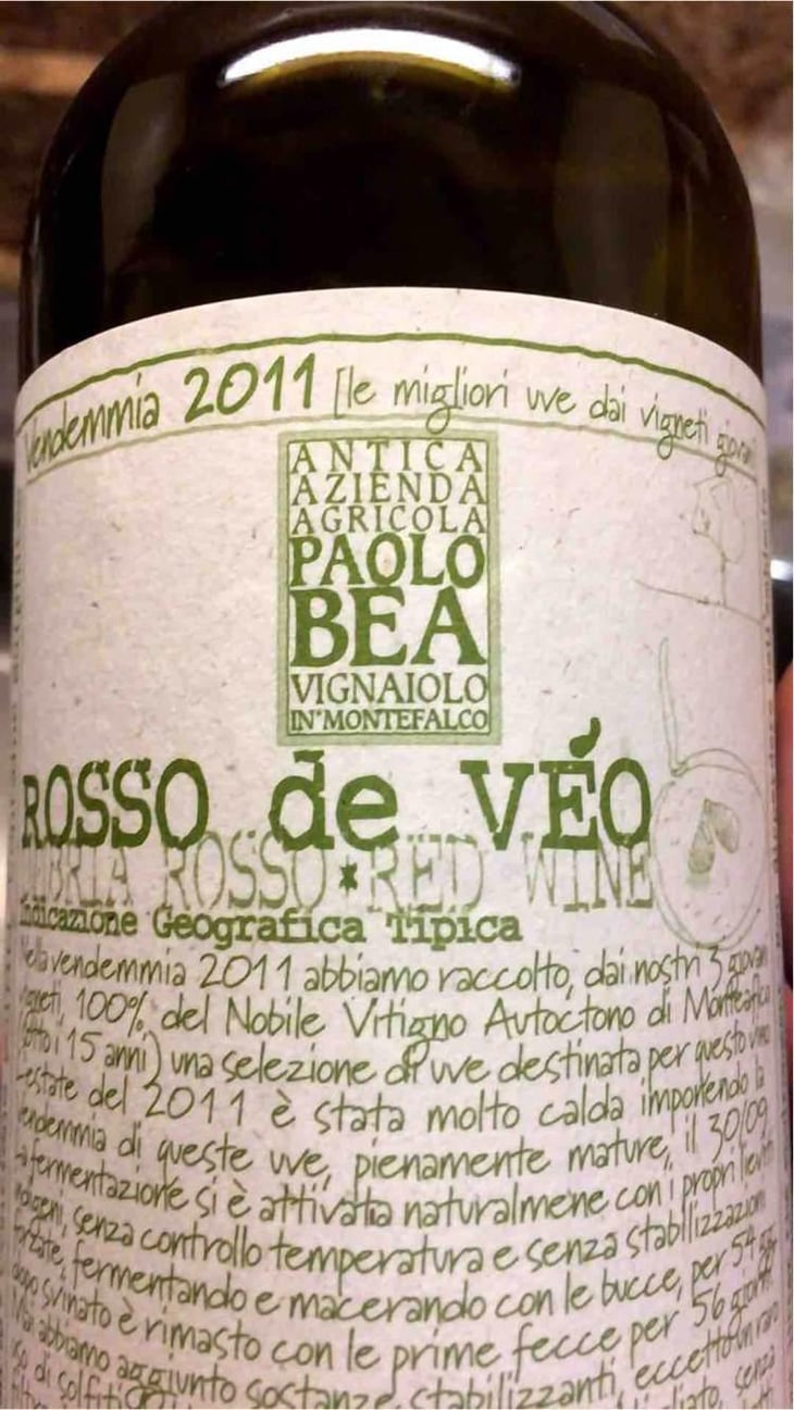 Rosso De Véo - Antica Azienda Agricola Paolo Bea - Giampiero Bea 