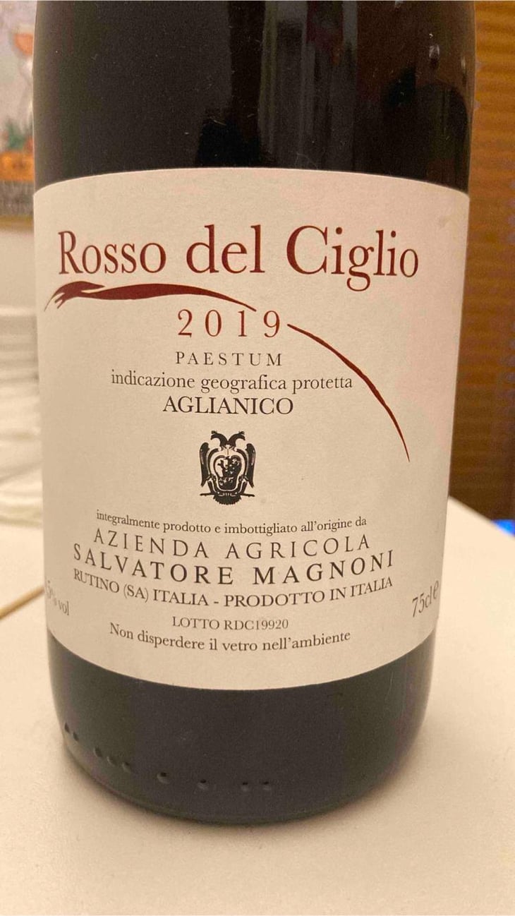 Rosso del Ciglio Cilento Aglianico Dop - Azienda Agricola Salvatore Magnoni - Salvatore Magnoni 