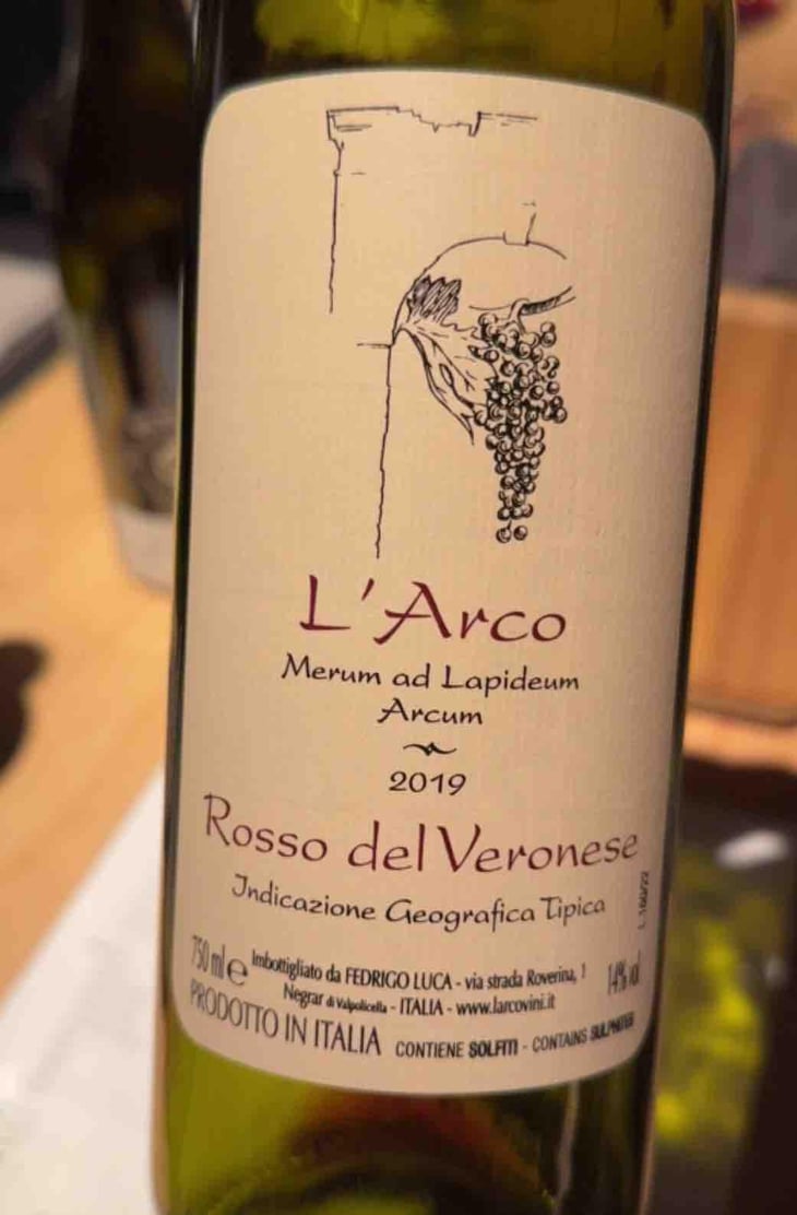 Rosso del Veronese - L'Arco Vini - Luca Fedrigo -2019