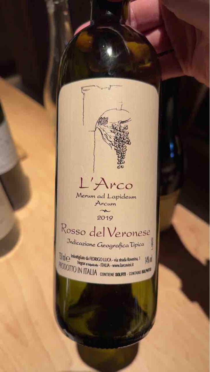 Rosso del Veronese - L'Arco Vini - Luca Fedrigo -2019