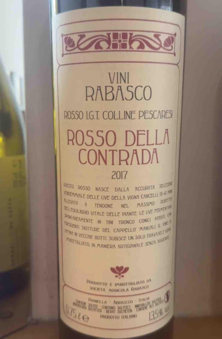 Rosso della Contrada - Azienda Agricola Rabasco - Iole Rabasco 