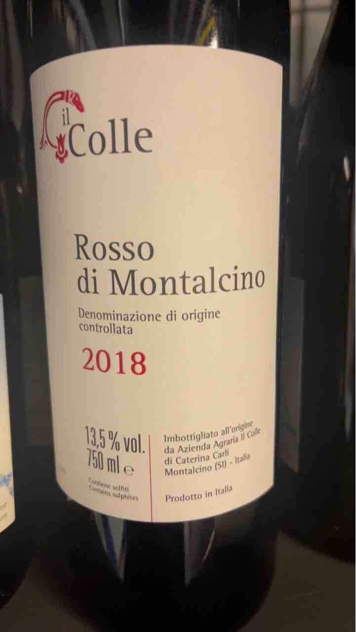 Rosso di Montalcino - Il Colle Di Carli - Caterina Carli -2017