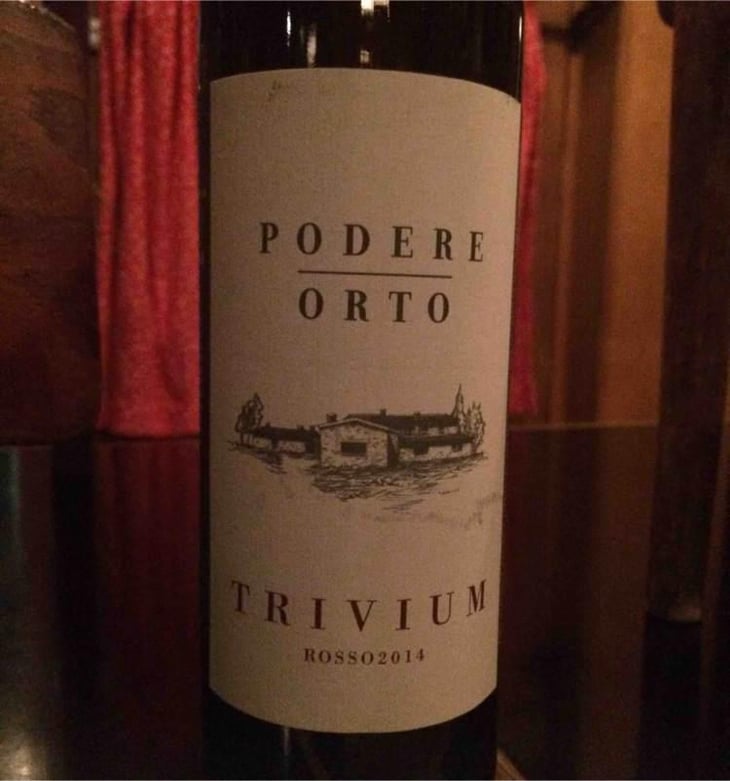 Rosso (label before 2014) - Podere Orto Trivium - Simona De Vecchis & Giuliano Salesi 
