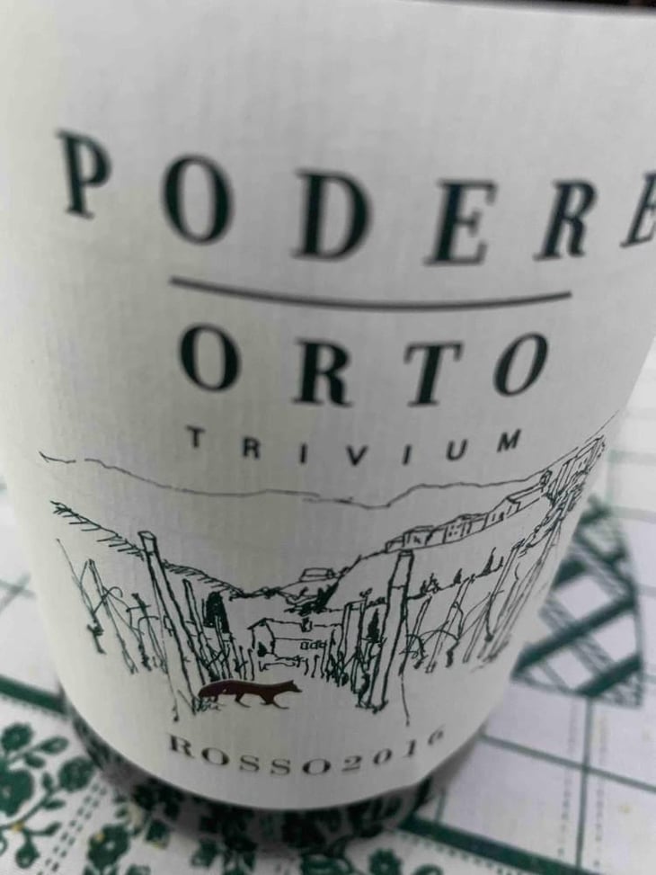 Rosso (label from 2015) - Podere Orto Trivium - Simona De Vecchis & Giuliano Salesi 