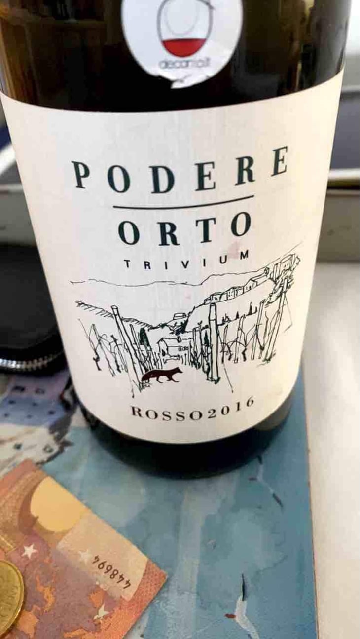 Rosso (label from 2015) - Podere Orto Trivium - Simona De Vecchis & Giuliano Salesi 