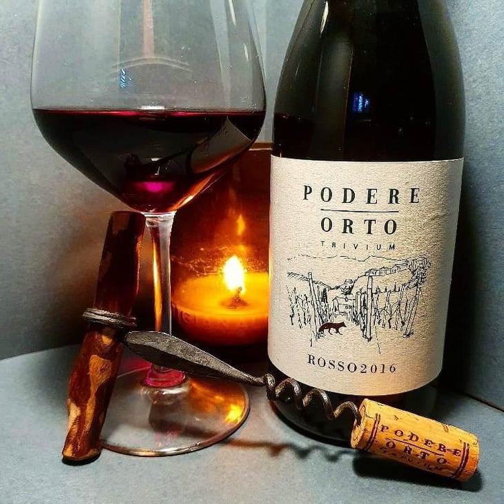 Rosso (label from 2015) - Podere Orto Trivium - Simona De Vecchis & Giuliano Salesi 