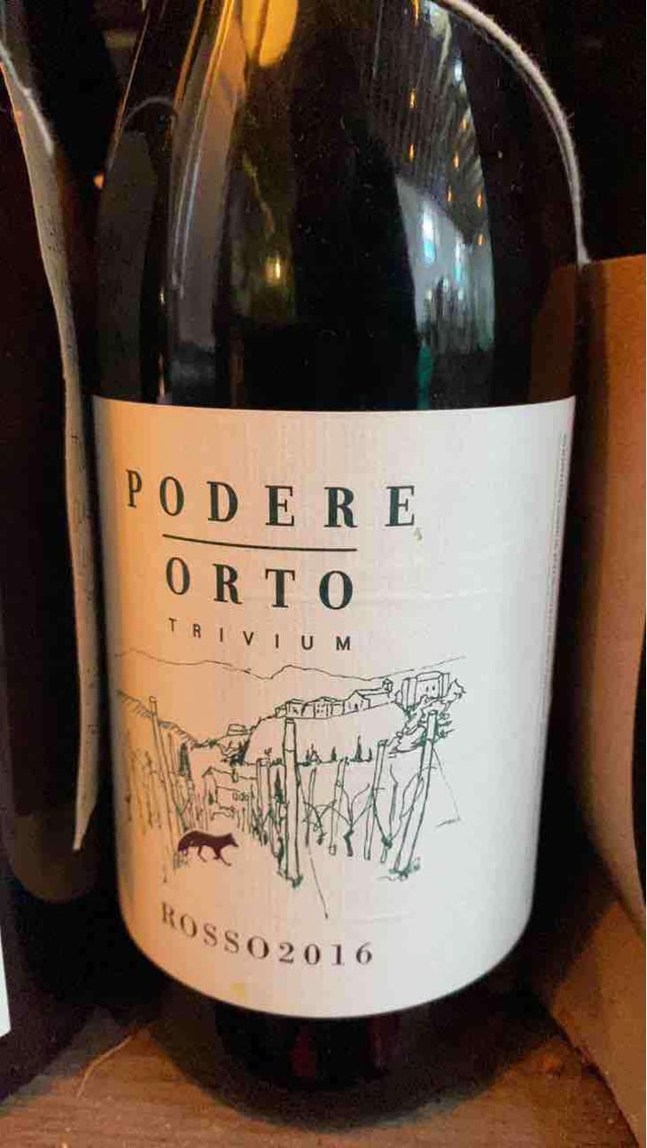 Rosso (label from 2015) - Podere Orto Trivium - Simona De Vecchis & Giuliano Salesi 