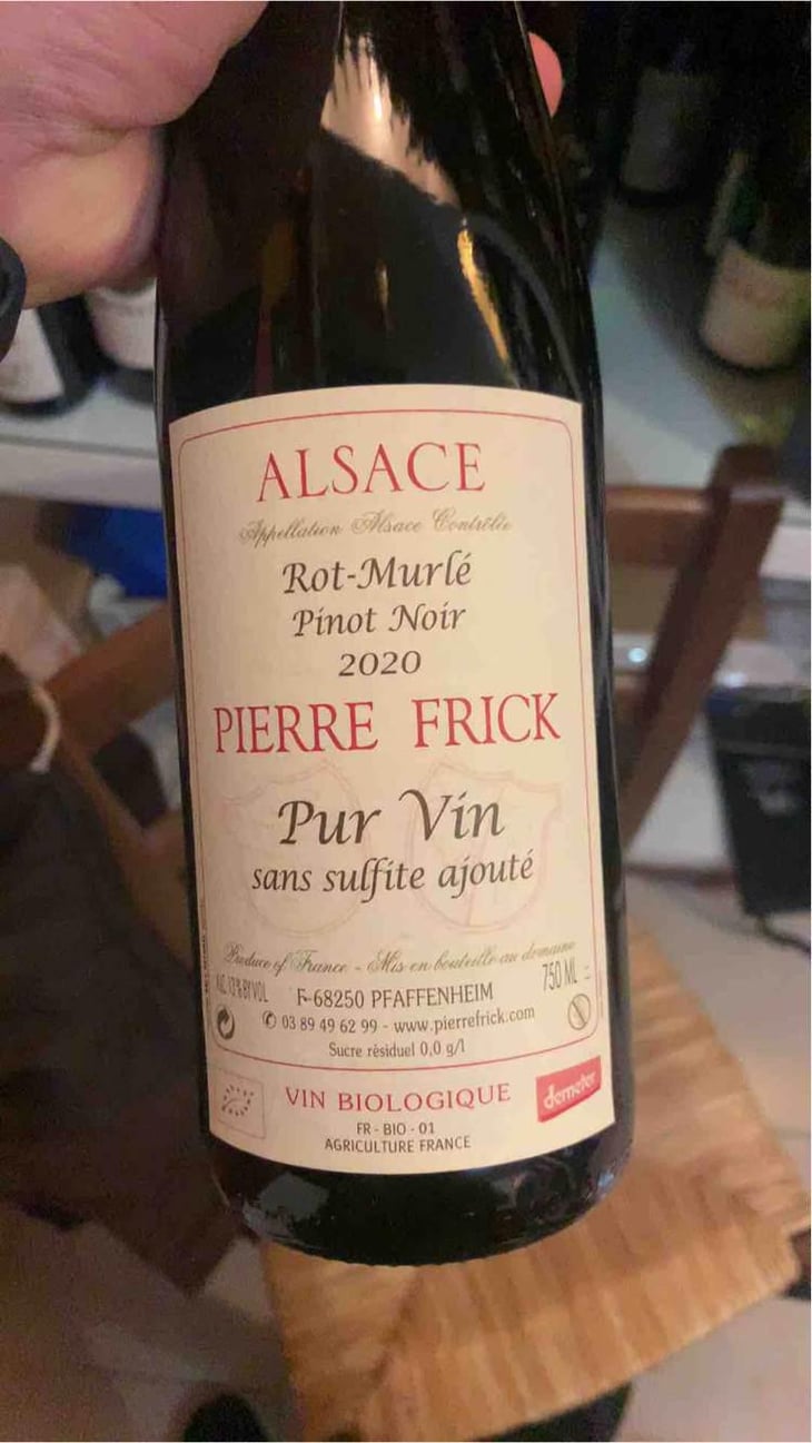 Rot-Murlé Pinot Noir - Domaine Pierre Frick - Jean-Pierre, Chantal et Thomas Frick 