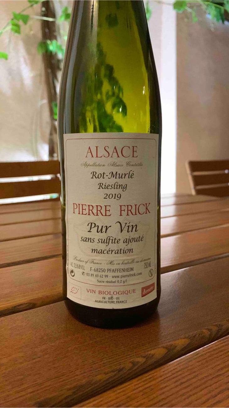 Rot Murlé Riesling Macération - Domaine Pierre Frick - Jean-Pierre, Chantal et Thomas Frick 