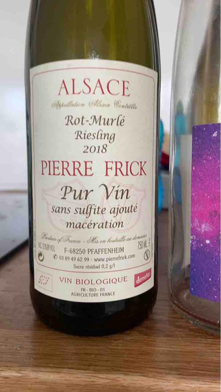 Rot Murlé Riesling Macération - Domaine Pierre Frick - Jean-Pierre, Chantal et Thomas Frick 