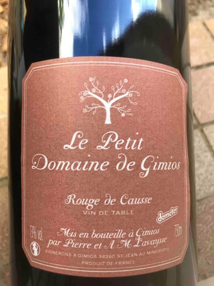 Rouge de Causse - Le Petit Domaine de Gimios - Anne-Marie Lavaysse 