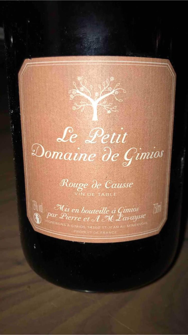 Rouge de Causse - Le Petit Domaine de Gimios - Anne-Marie Lavaysse 