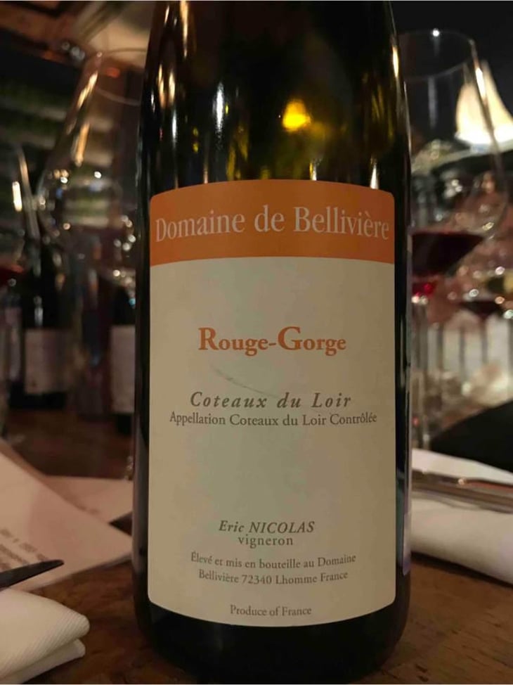 Rouge-Gorge - Domaine de Bellivière - Clement et Laure Anne Nicolas 
