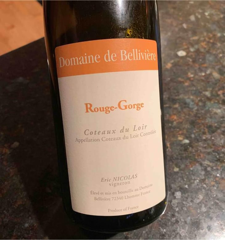 Rouge-Gorge - Domaine de Bellivière - Clement et Laure Anne Nicolas 