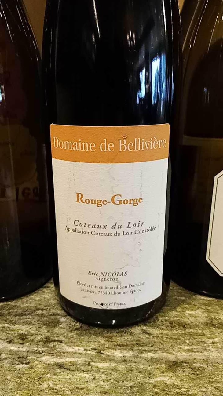 Rouge-Gorge - Domaine de Bellivière - Clement et Laure Anne Nicolas 