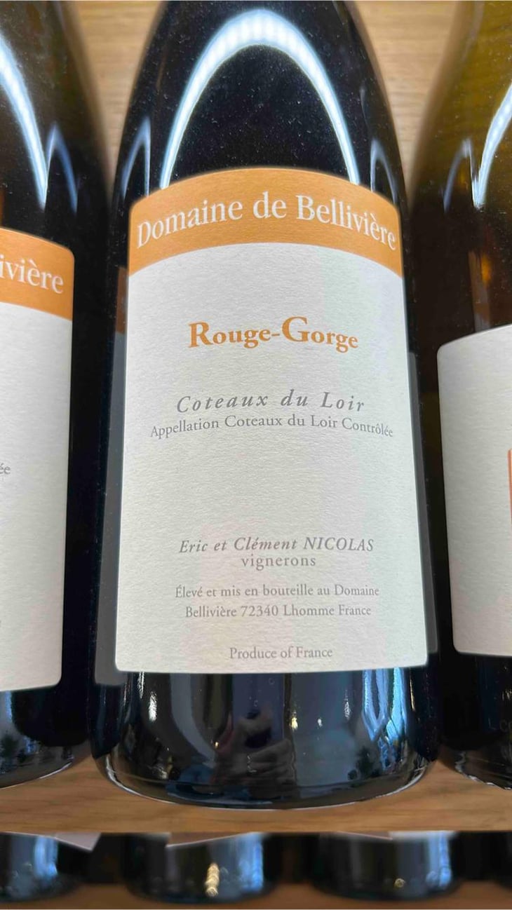 Rouge-Gorge - Domaine de Bellivière - Clement et Laure Anne Nicolas 