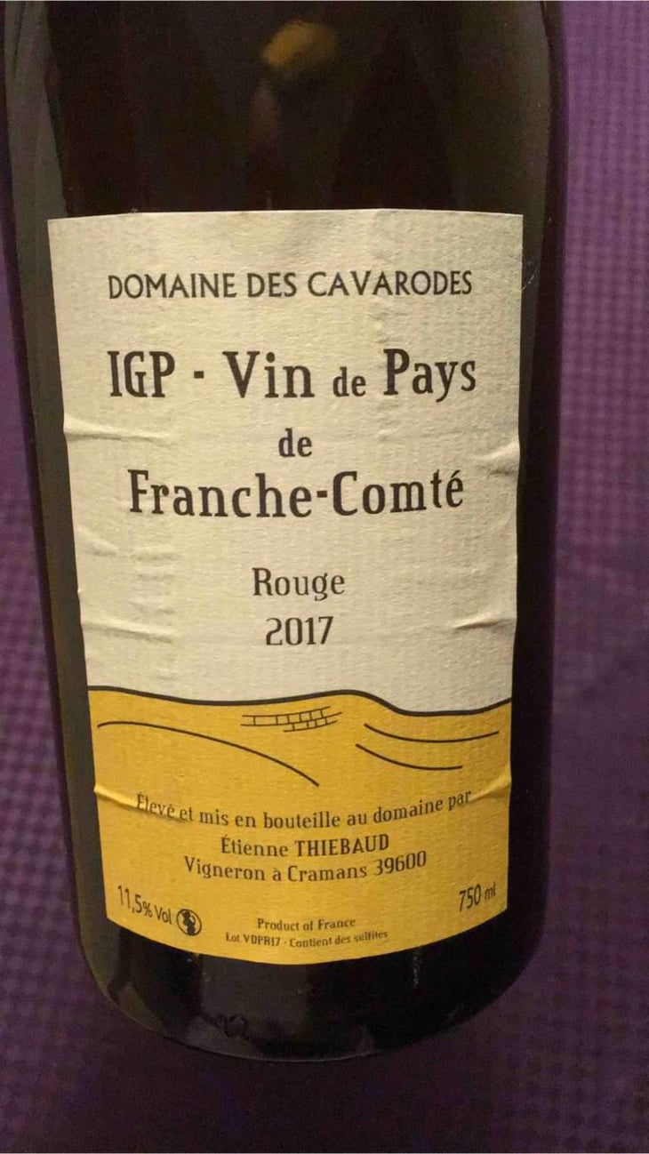 Rouge - Domaine des Cavarodes - Etienne Thiebaud 