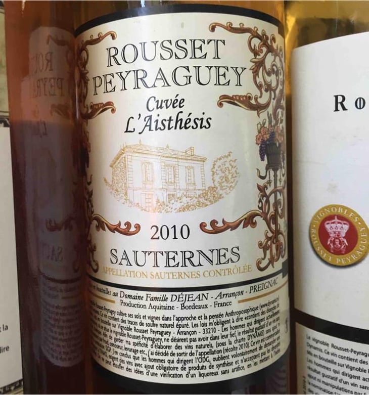 Rousset Peyraguey Moelleux - Rousset-Peyraguey - Alain Dejean 