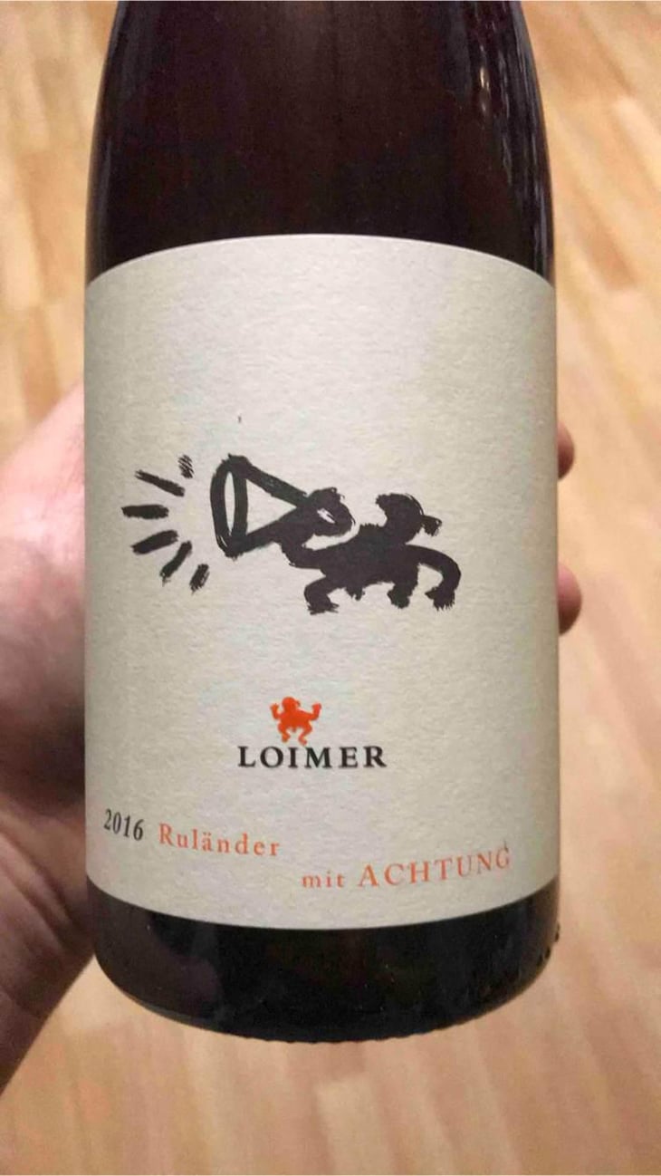 Ruländer mit Achtung - Weingut Fred Loimer - Fred Loimer 