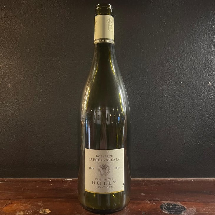 Rully 1er Cru Les Cloux - Domain Jaeger Defaix - Hélène Jaeger Defaix -2018