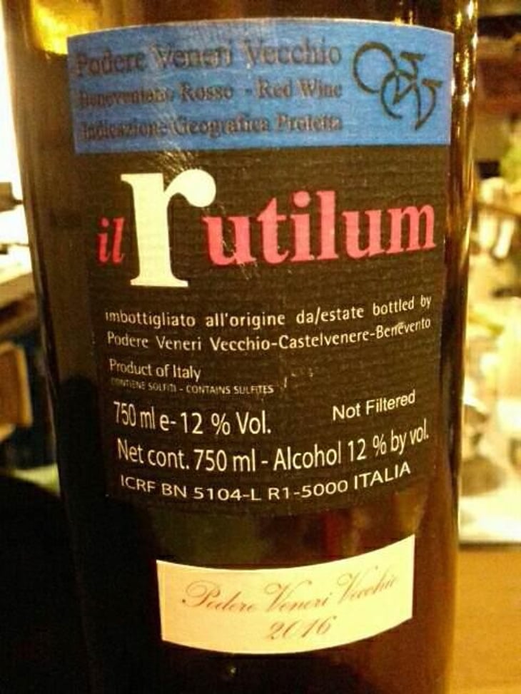 Rutilum - Podere Veneri Vecchio - Raffaello Annicchiarico 