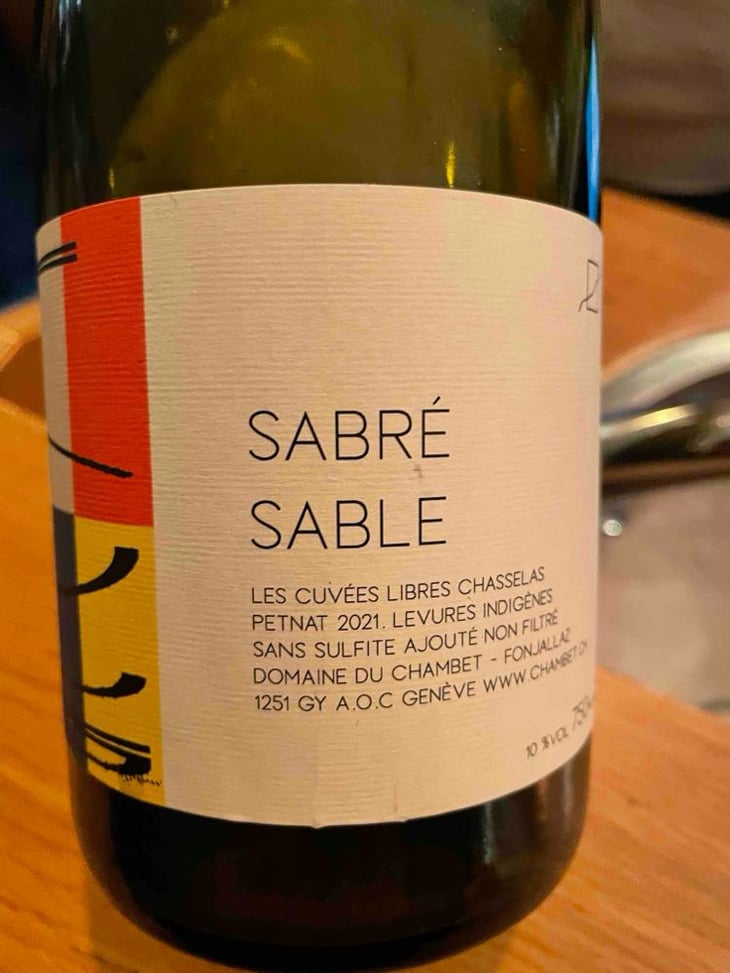 Sabré Sable - Domaine du Chambet - Anthony Fonjallaz 