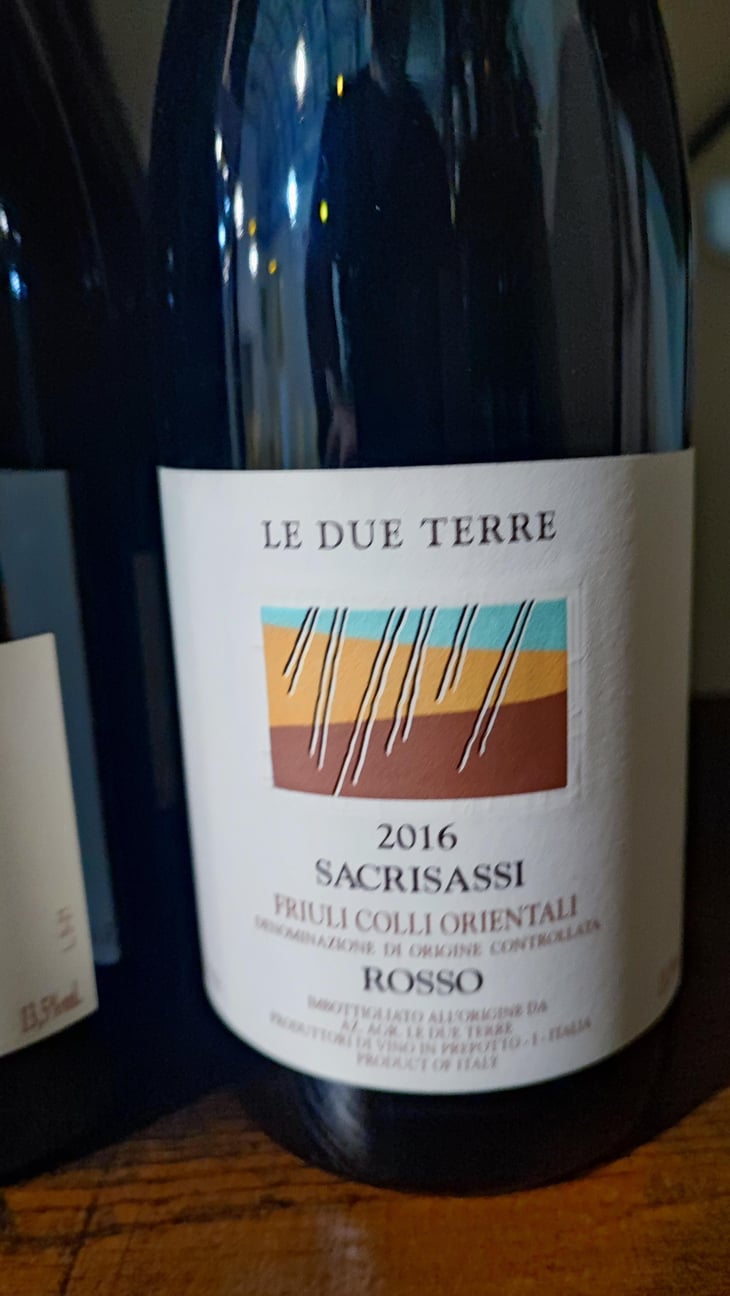 Sacrisassi rosso - Le Due Terre - Silvana Forte, Flavio e Cora Basilicata -2018