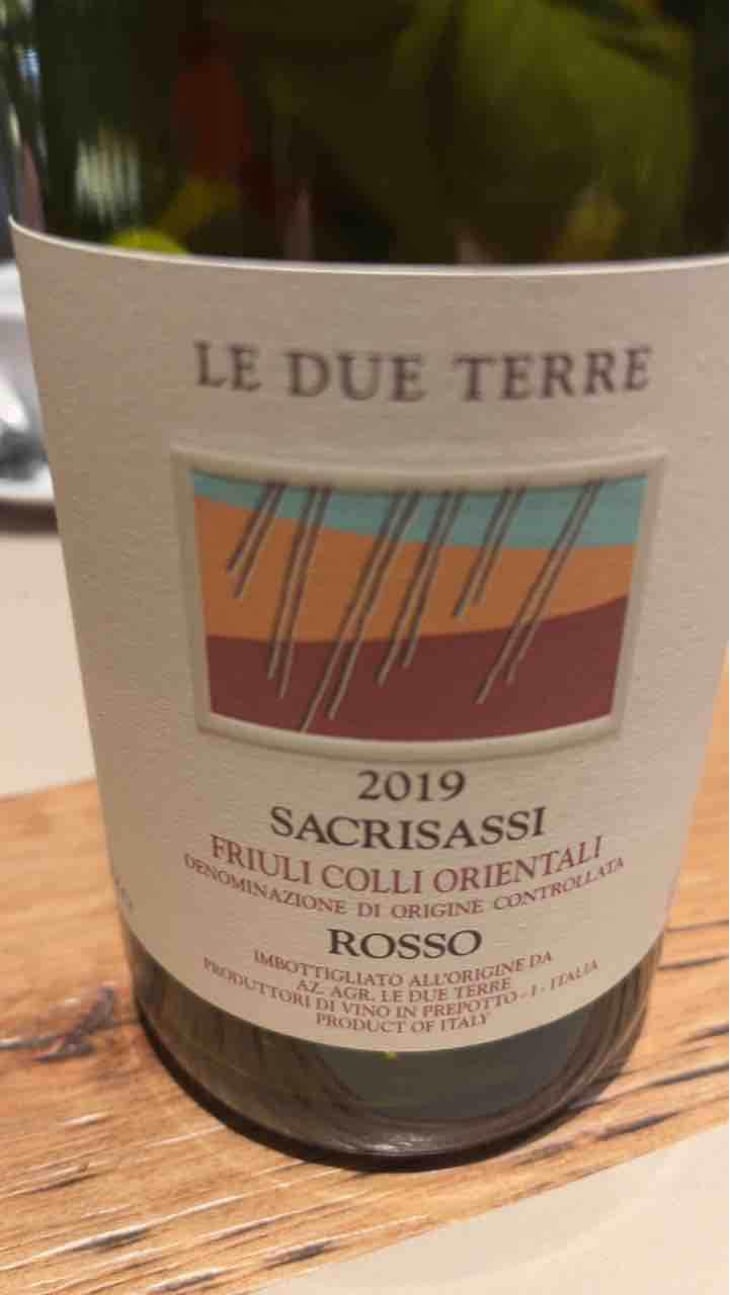 Sacrisassi rosso - Le Due Terre - Silvana Forte, Flavio e Cora Basilicata -2018