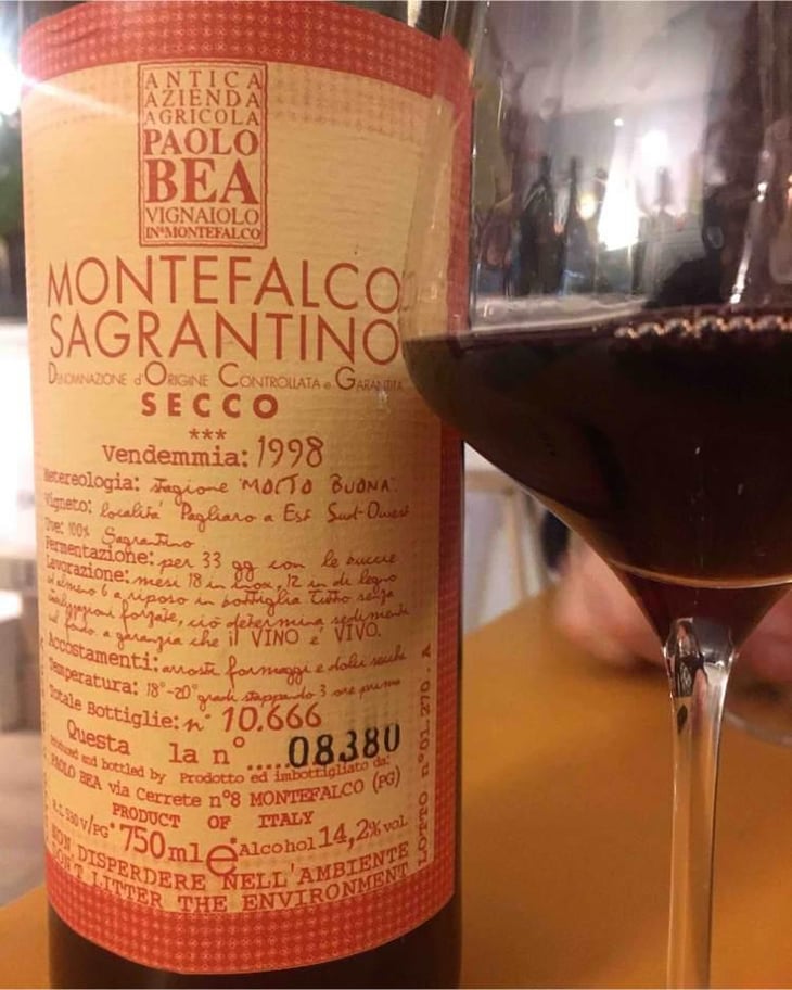 Sagrantino di Montefalco - Antica Azienda Agricola Paolo Bea - Giampiero Bea 