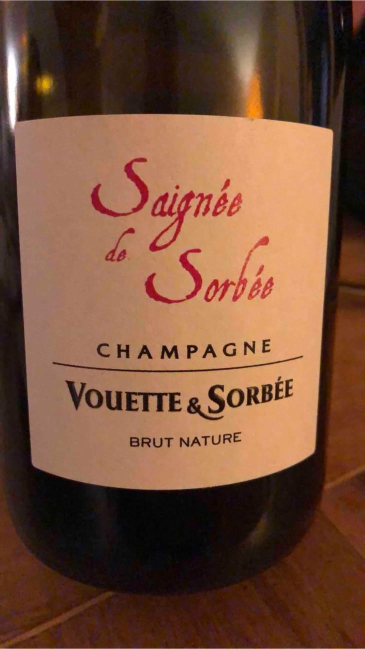 Saignée de Sorbée - Brut Nature - Vouette & Sorbée - Héloïse et Bertrand Gautherot 