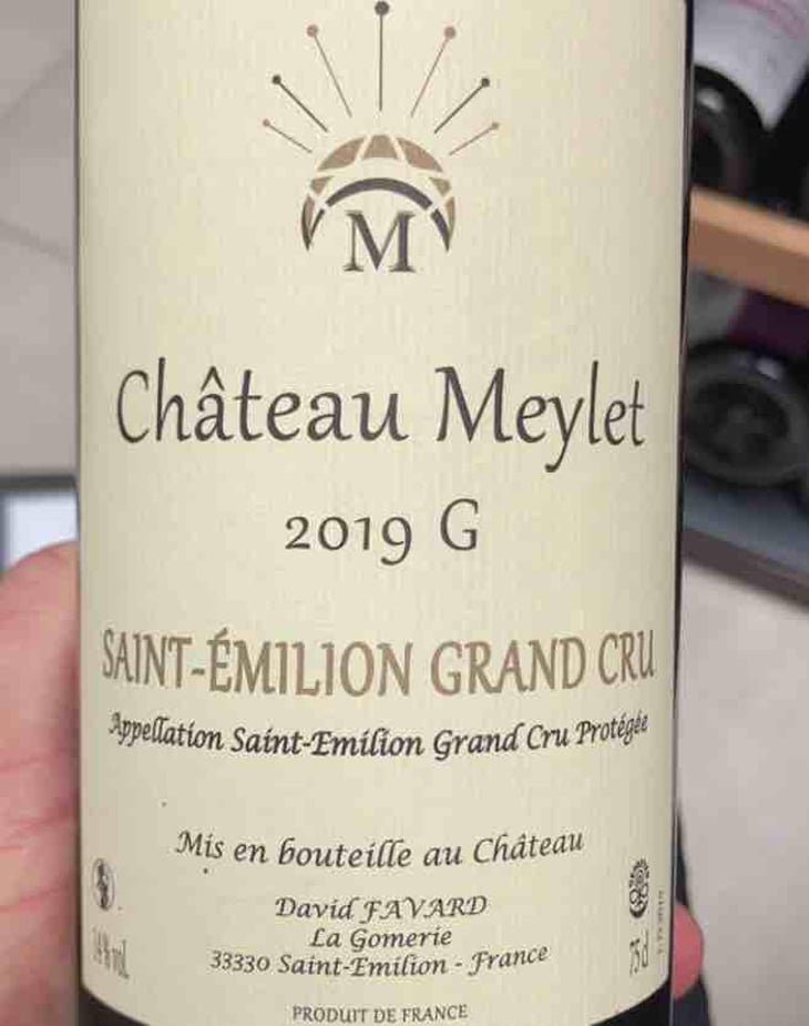 Cuvee G - Château Meylet - David Favard -2014